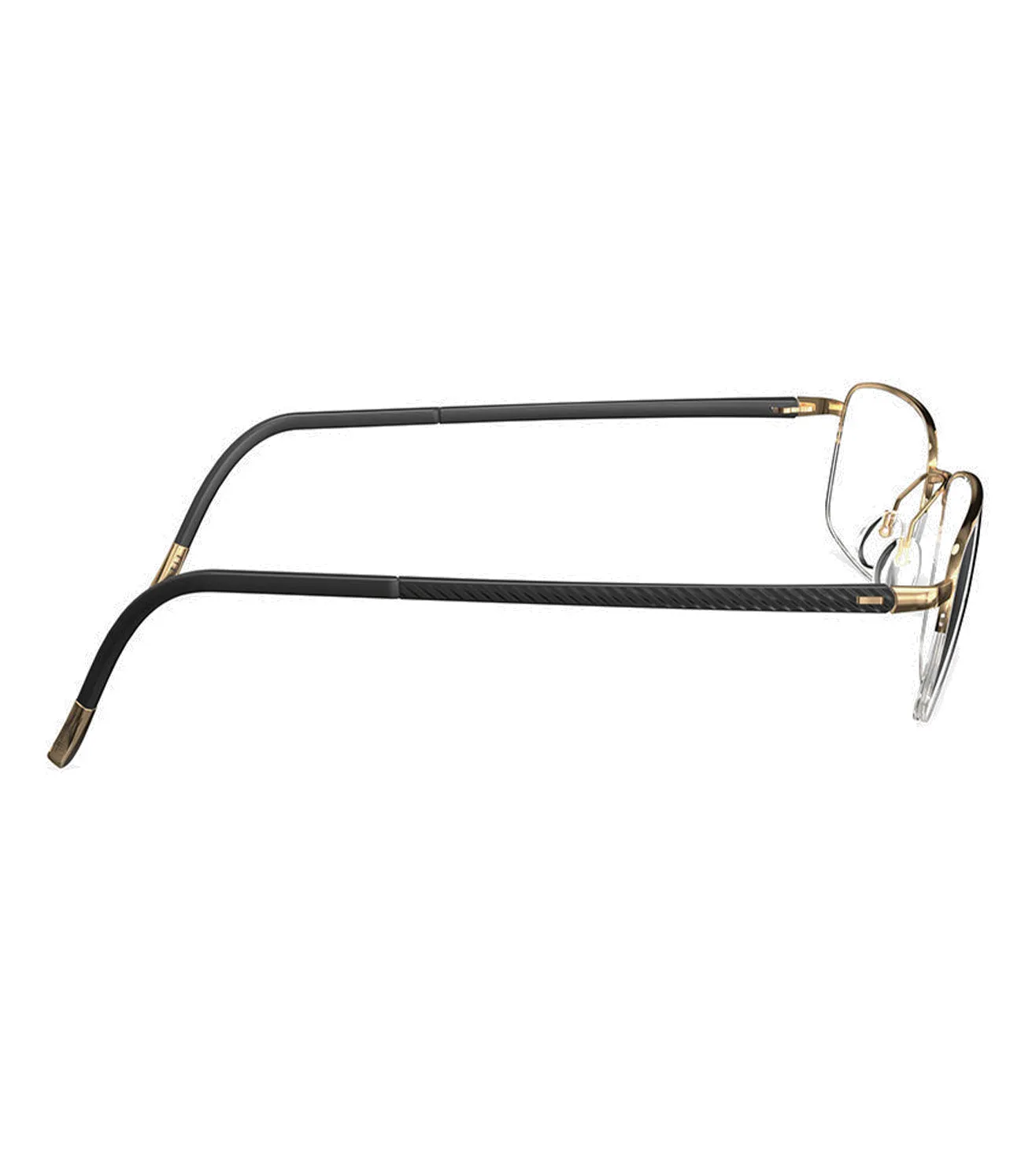 Silhouette Unisex Gold Square Optical Frame