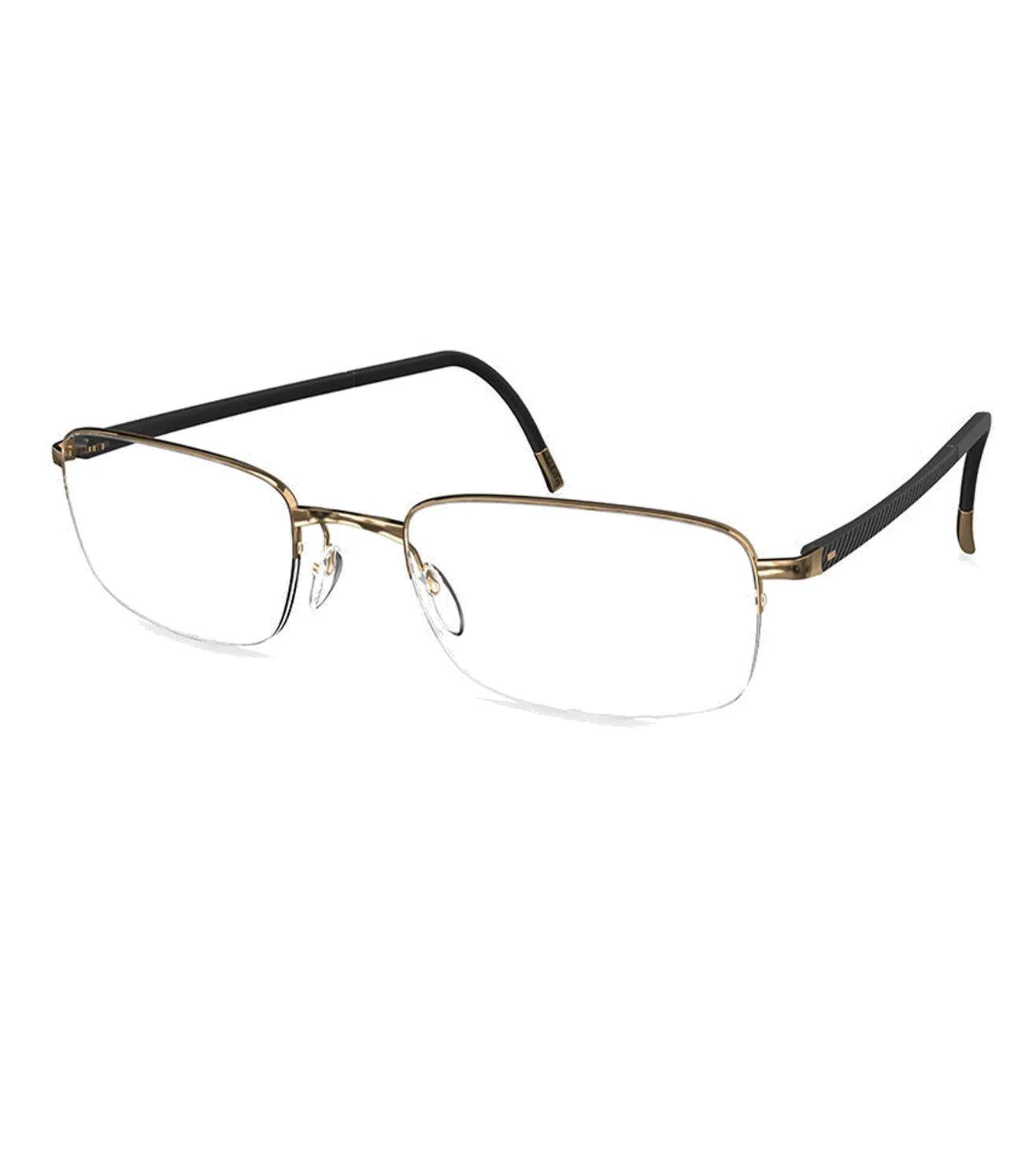 Silhouette Unisex Gold Square Optical Frame