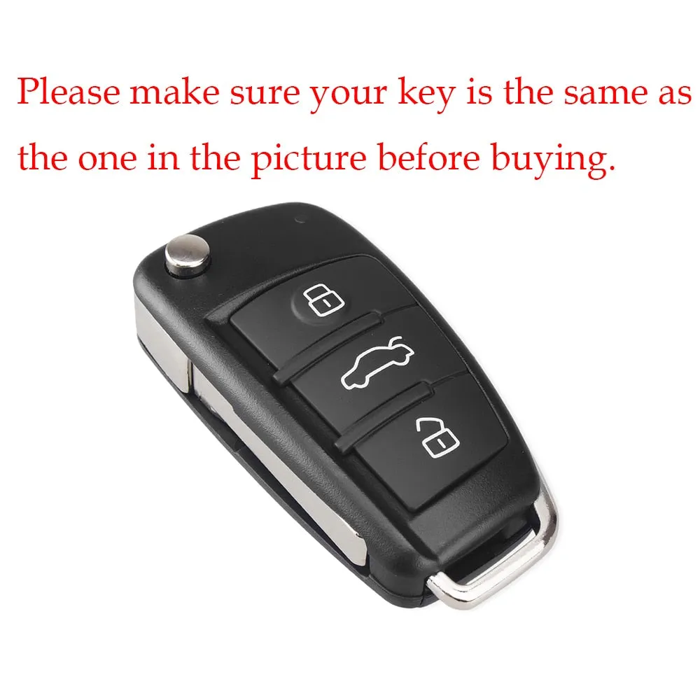 Silicone Car Key Cases Cover Fob For  A1 A3 A6 C5 C6 Q3 Q2 Q7 TT TTS R8 S3 S6 RS3 RS6 A4 Accessories Keychain Portachiavi