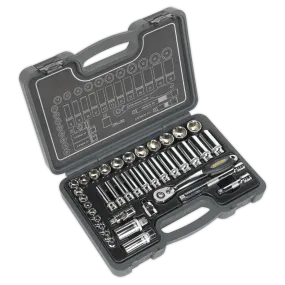 Socket Set 38pc 3/8"Sq Drive 6pt WallDrive¨ Metric