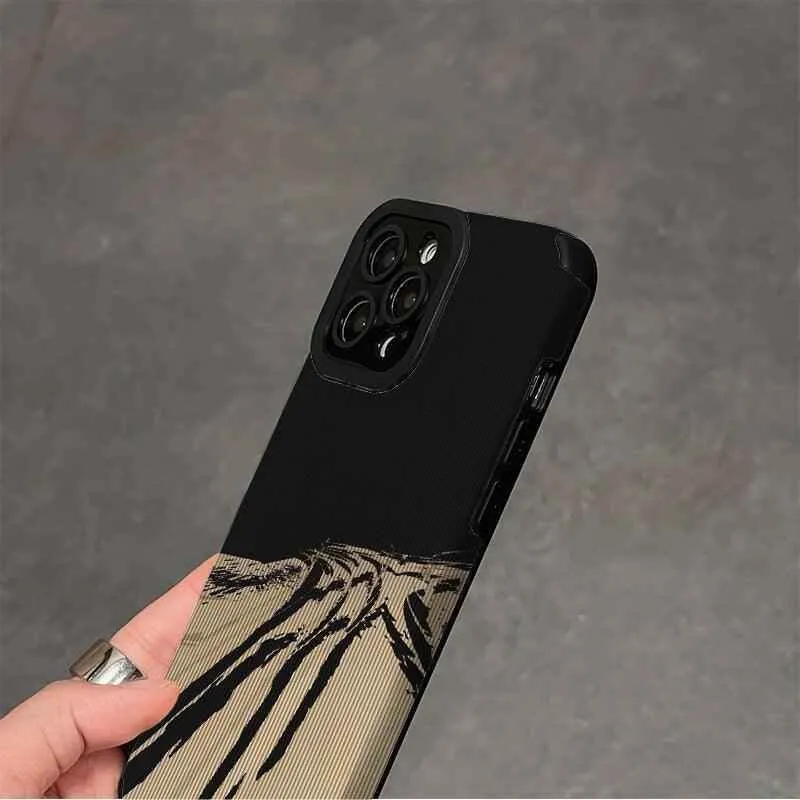 Sophisticated Abstract Illustration: Soft Leather Cute Phone Cases for iPhone 14, 11, 12, 13 Pro, XS Max, Mini, 6, 7, 8 Plus, X, and XR