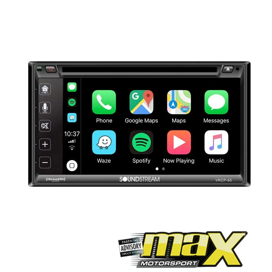 Soundstream VRCP-65 Double Din Multimedia Player With Apple CarPlay & Android PhoneLink