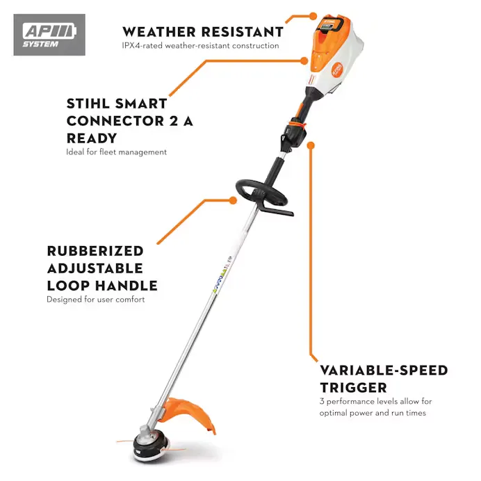 Stihl | FSA 135 R Battery Trimmer | w/ AP 500 S Battery & AL 500 charger (FSA135R-AP500S-AL500-COMBO)