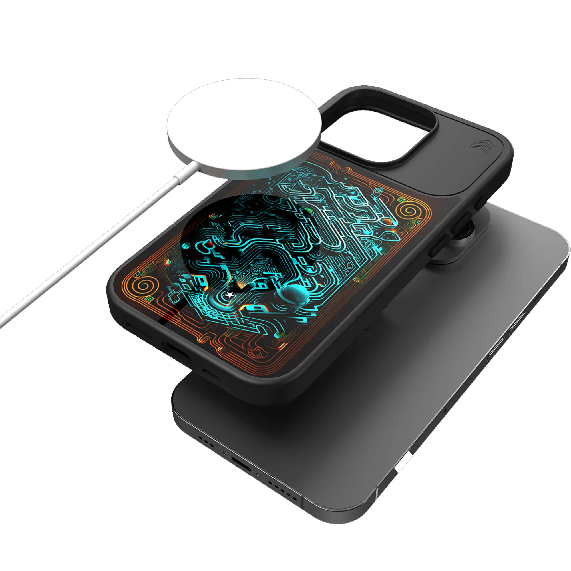 STM Reveal Case for iPhone 15 Series - MagSafe Compatible - Black Realm