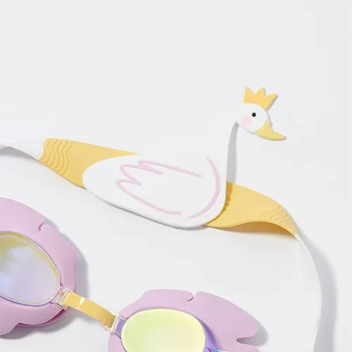 SUNNYLiFE Kids Swim Goggles Princess Swan Multi