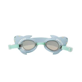 SUNNYLiFE Salty the Shark Mini Swim Goggles Aqua