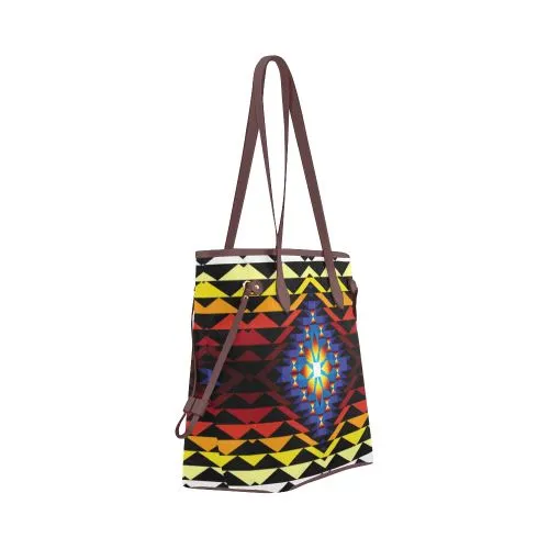 Sunset Blanket Clover Canvas Tote Bag