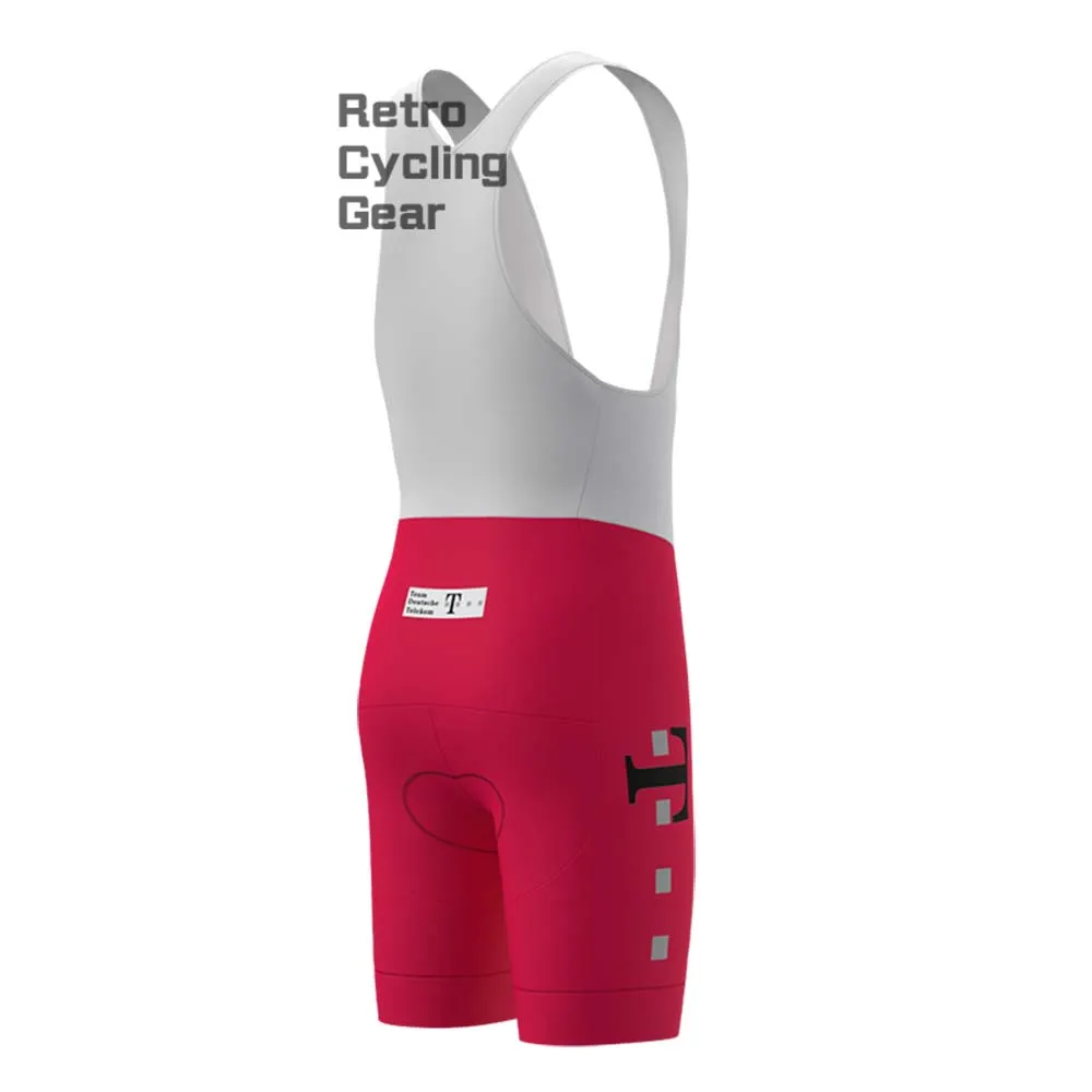 T Red Retro Bib Cycling Shorts