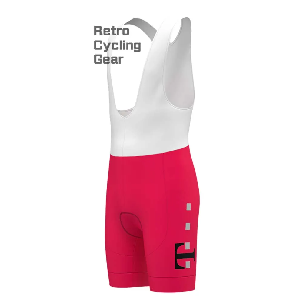 T Red Retro Bib Cycling Shorts