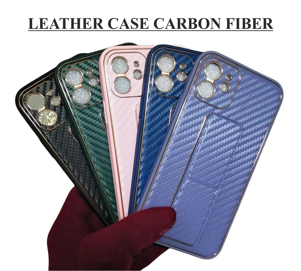 Texture Leather Hard Case For Redmi