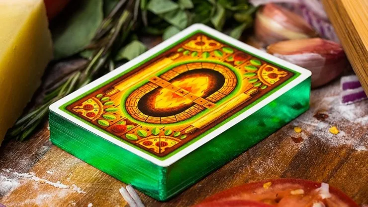 The Royal Pizza Palace (Gilded) Playing Cards Set by Riffle Shuffle