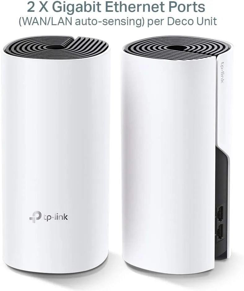 TP-Link Deco M4 Whole Home Mesh Wi-Fi System, Seamless and Speedy Up To 2800 Sq ft coverage, Work with Amazon Echo/Alexa, Router and Wi-Fi Booster Replacement, Parent Control, Pack of 2