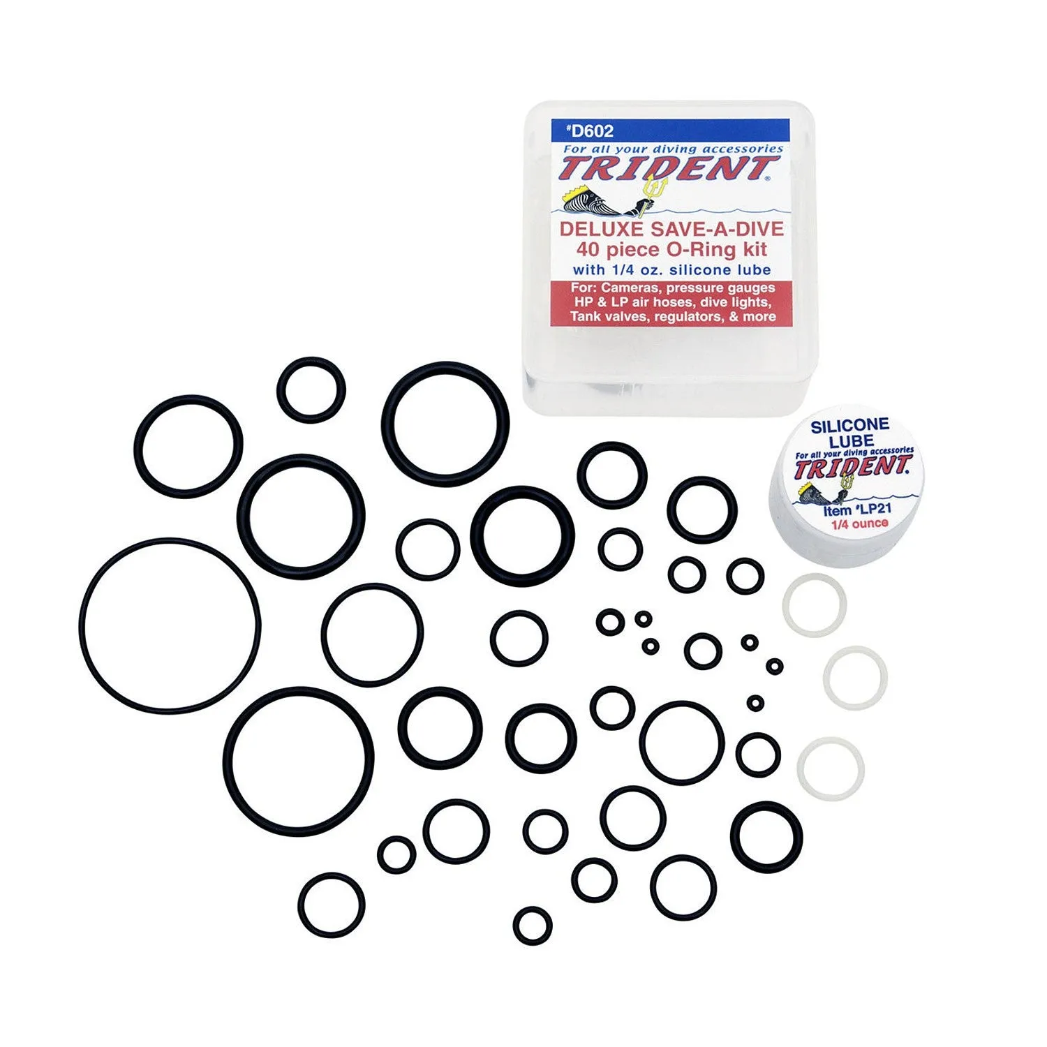 Trident Deluxe Save A Dive 40 Piece O-Ring Kit Accessories