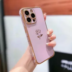 TSP32 Cute Phone Cases for iPhone 11, 12, 13, 14, 15 Pro Max, X, Xs Max - Soft Flower Silicone