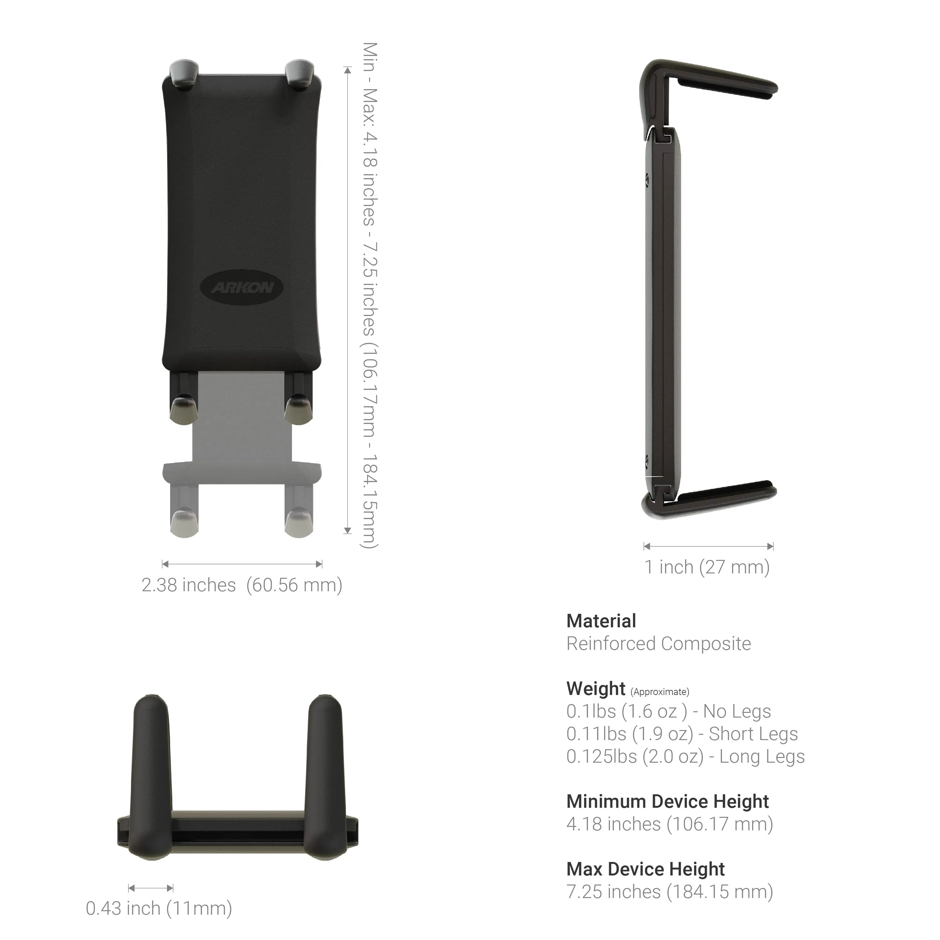 TW Broadcaster Combo Stand - Side-by-Side Live Streaming with Slim-Grip® Ultra and RoadVise® Phone Holder