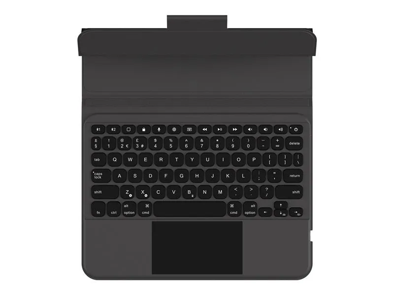 Uag - Keyboard And Folio Case (Case) - With Trackpad - Rugged - Backlit - Bluetooth - Qwerty - Uk - Black, Ash - For App