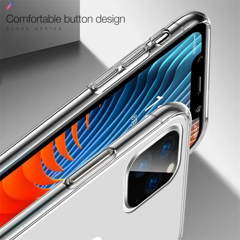 Ultra Thin Clear Silicone Phone Case For iPhone 11 Pro Max Case iphone XR XS Max X 7 8 6 6S Plus Soft TPU Transparent Back Cover