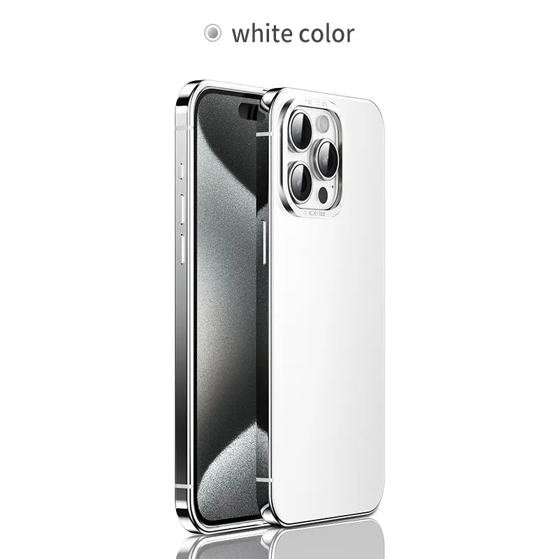 Ultra-Thin Lightweight Stainless Steel Frame Metal Phone Case For iPhone