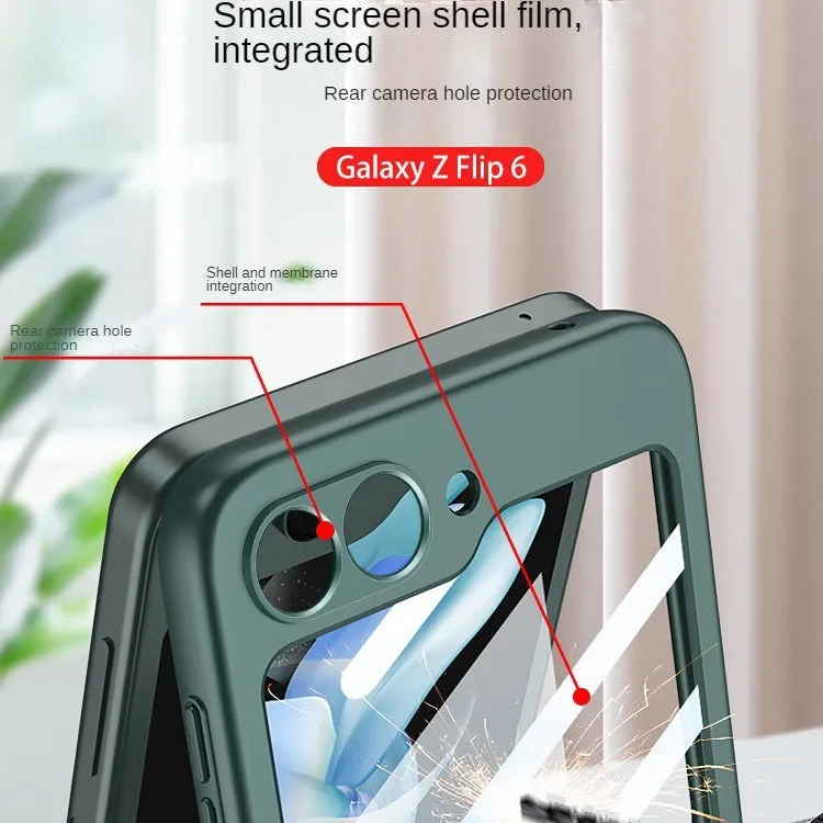 Ultra Thin Skin-friendly Matte Phone Case With Mirror Film For For Samsung Galaxy Z Flip 6