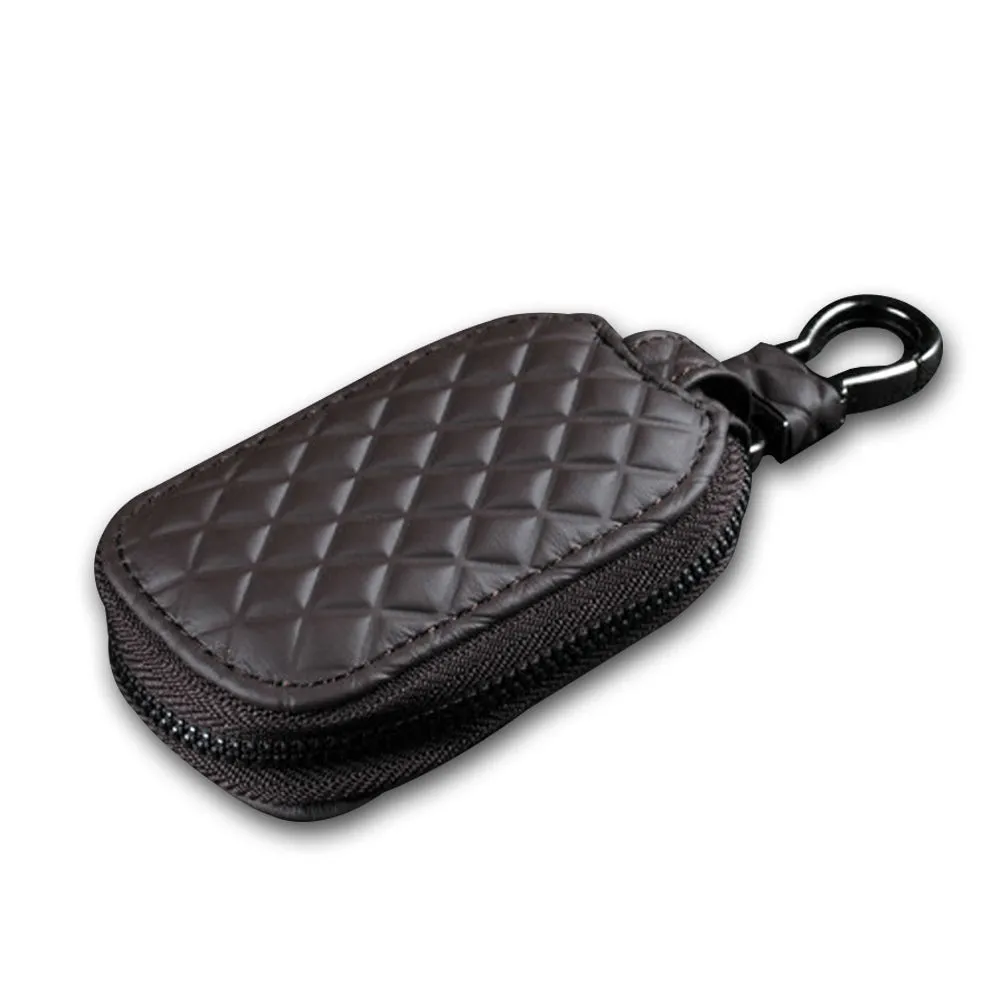 Universal Car Key Bag Remote Control Leather Protection Case Cover