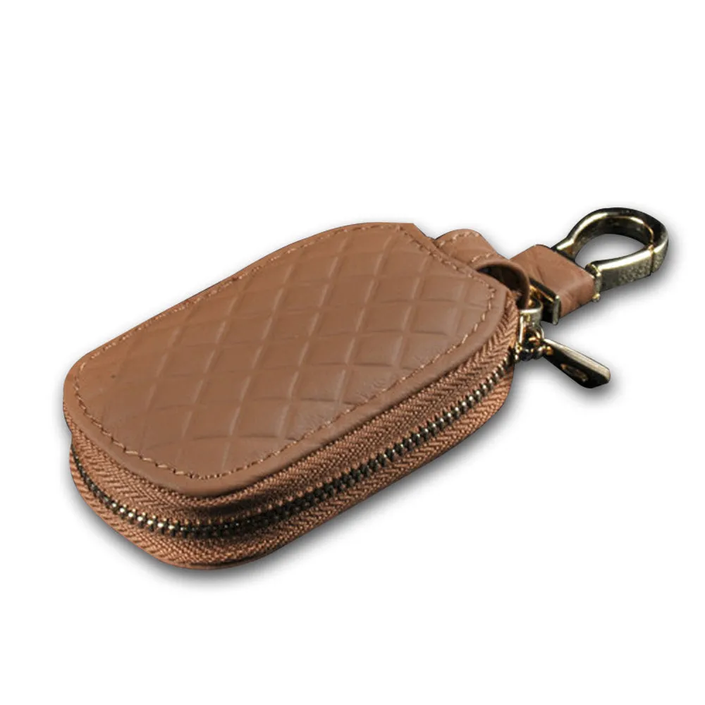 Universal Car Key Bag Remote Control Leather Protection Case Cover