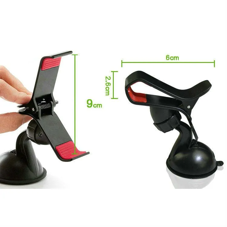 Universal Rotating Mobile Phone Holder Stand Car Mount For Smartphones GPS