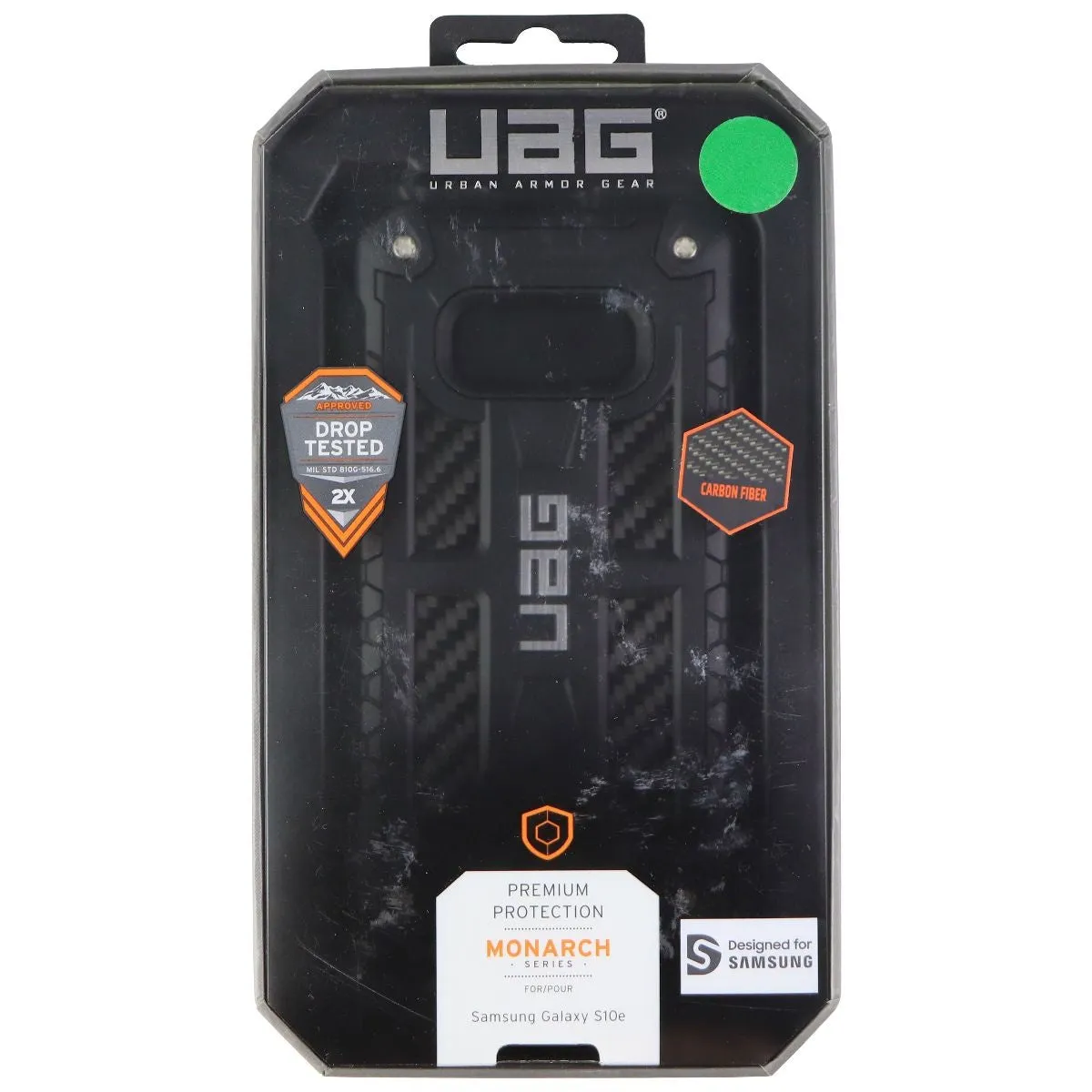 Urban Armor Gear Monarch Series Carbon Fiber Case for Galaxy S10e - Black