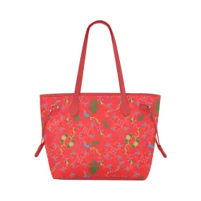 Vine Life Scarlet Clover Canvas Tote Bag