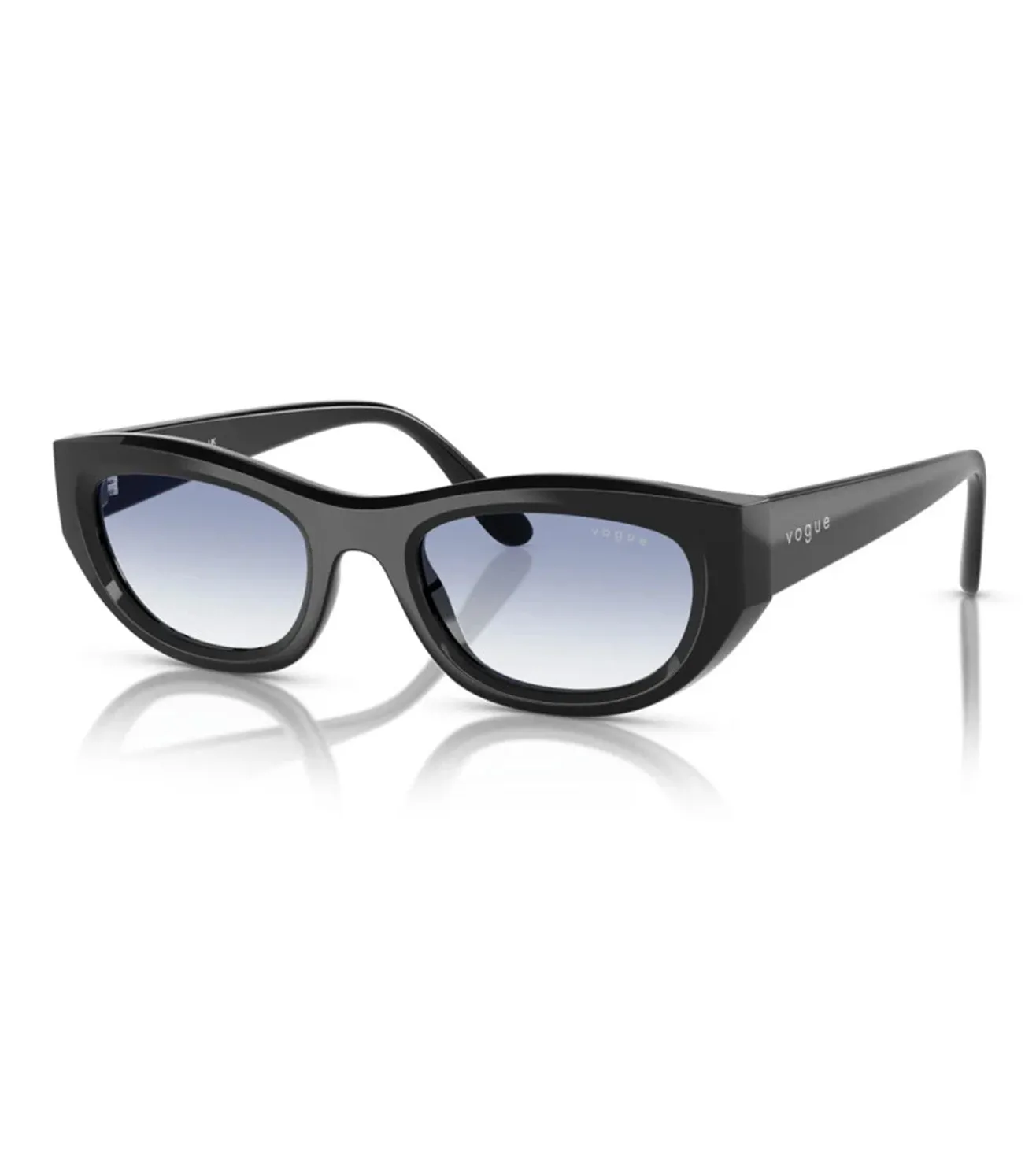 Vogue Women's Blue Shaded Cat-Eye Sunglasses