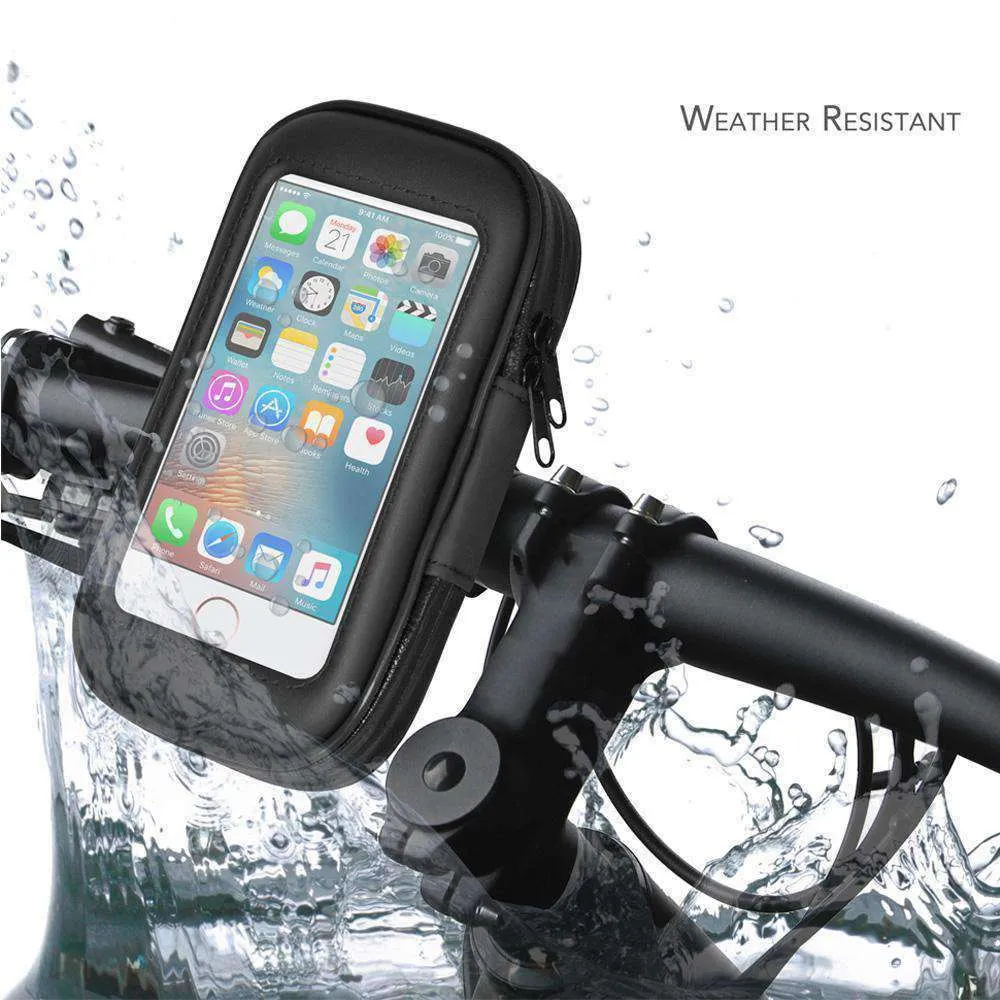 Weather Resistant 360° Rotable Bike Bicycle Handlebar Mount - Black