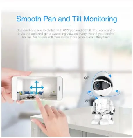 Wireless Wi-Fi Baby Monitor Security Robot