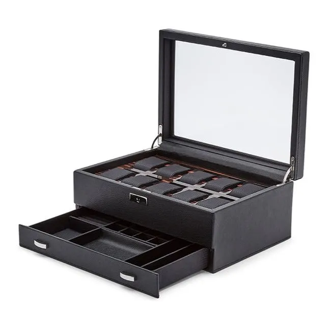 Wolf - Roadster 10-Unit Watch Box w Storage | 477656