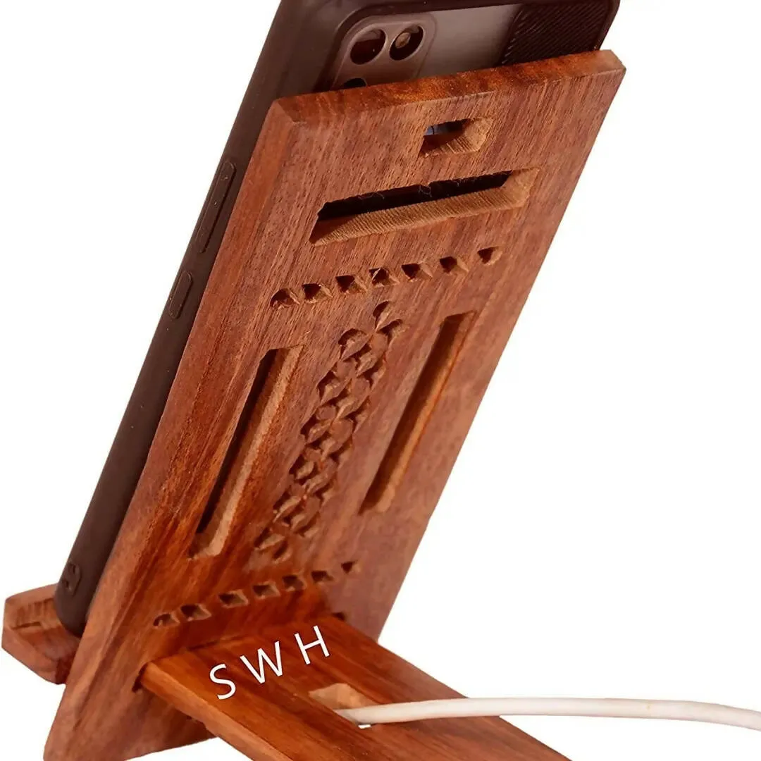 Wood Mobile Stand