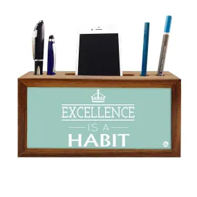 Wooden Table Organizer Pen Mobile Stand for Office - Excellence