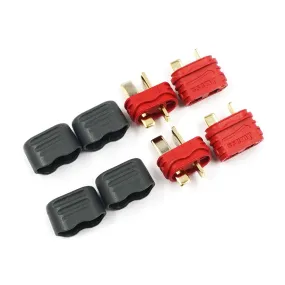 Yeah Racing T-Plug Deans Connectors w/ Insulating Caps Set