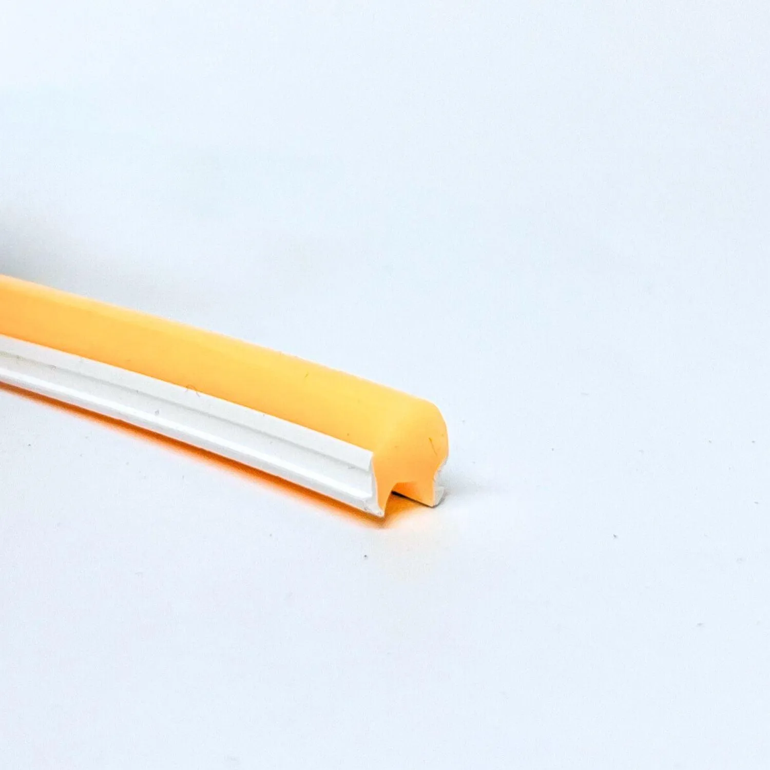 Yellow Silicone Neon Flex Tube Diffuser Body for LED Strip Lights Neon Signs 8mm