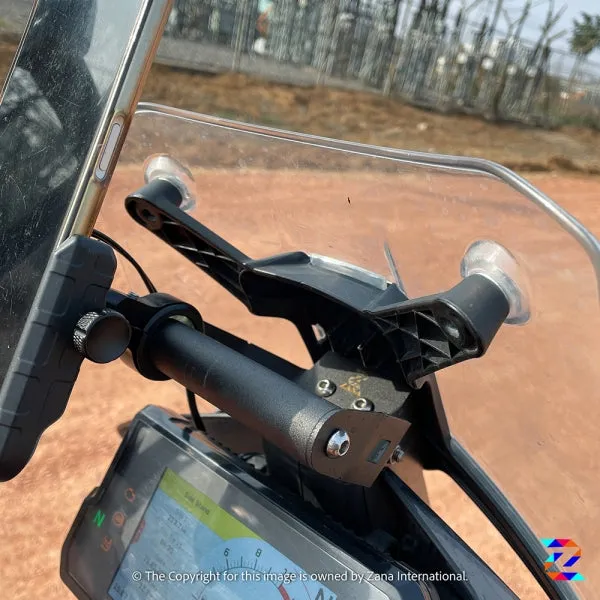 ZANA NEW AND BIG GPS MOUNT KTM ADVENTURE 390 /390 X (MADE OF ALUMINIUM & STAINLESS STEEL) (ZI-8157)